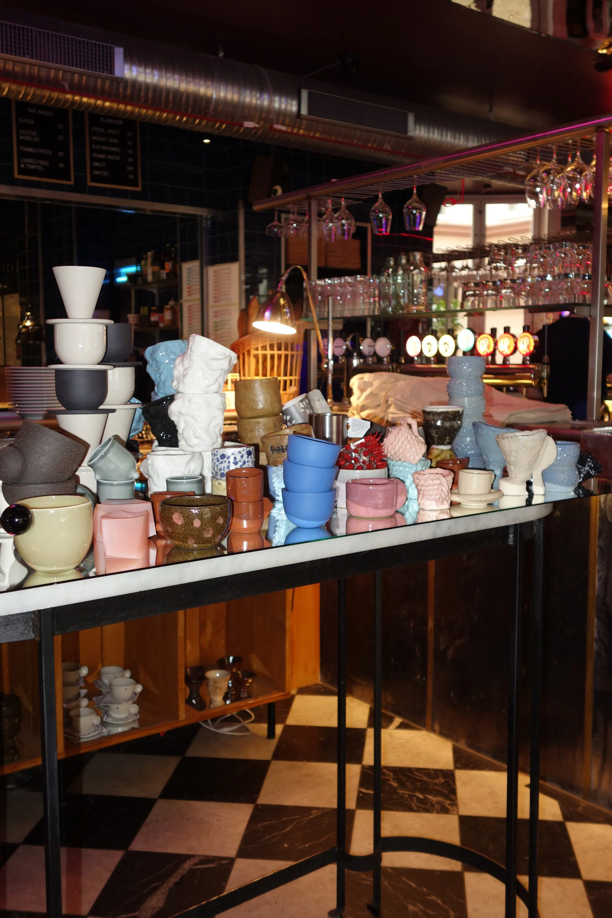Cups display